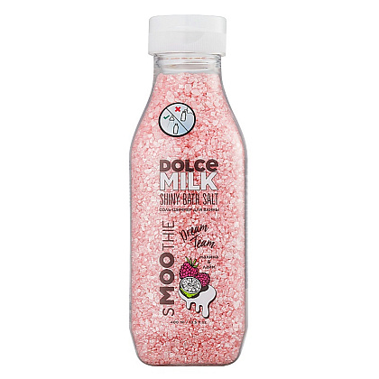 Соль-шиммер для ванны "DOLCE MILK", с ароматом малины и лайма, 400 мл