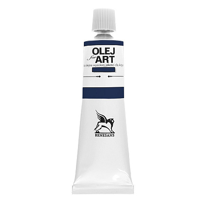 Краски масляные Renesans "Oils for art", 66 синий пражский, 60 мл, туба