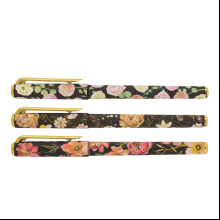 Ручка шариковая "PrimeWrite. Flora. Black night", 0.7 мм., пластиковая, масло, ассорти, синий
