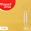 Скрепки гофрированные Maped, 50 мм, 100 шт, серебристый - 3