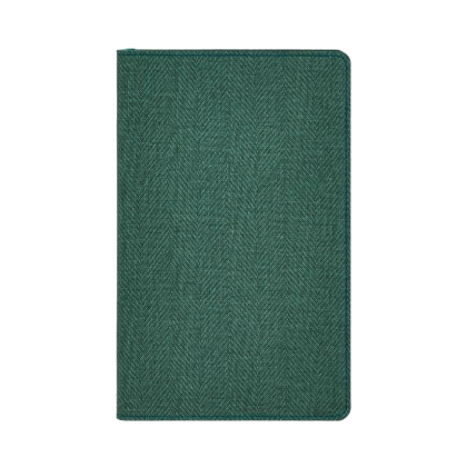 Блокнот "Harris forest green", А5, 96 листов, линейка, зеленый, срез зеленый - 2