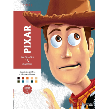 Раскраска по номерам на французском языке "Coloriages mystères Disney - Pixar"