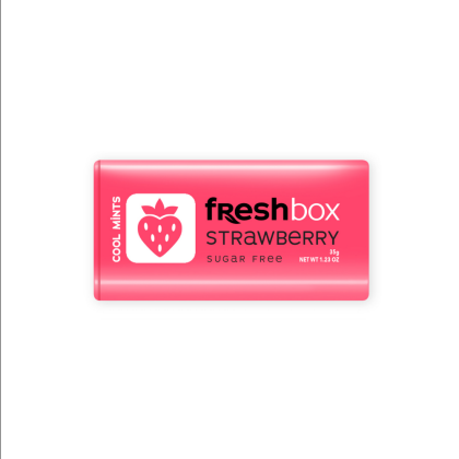Драже "FRESHBOX" со вкусом клубники, 35 г 