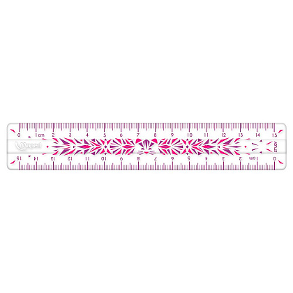 Линейка Maped "Unbreakable Fancy", 15 см, ассорти - 2