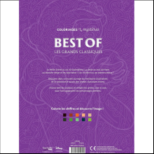 Раскраска по номерам на французском языке "Coloriages mystères Disney - Les Grands classiques. Best of"