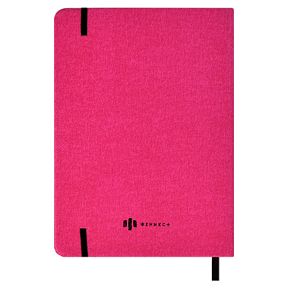 Книга записная "Fashion Vibe", А6+, 96 листов, линейка, кожзам., на резинке, розовый - 7