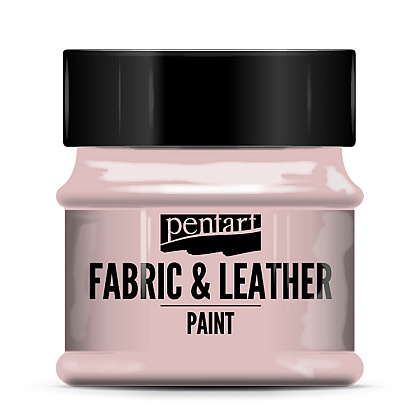 Краска для текстиля "Pentart Fabric & Leather paint", 50 мл, розовый