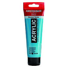 Краски акриловые "Amsterdam", 522 бирюзовый, 120 мл, туба