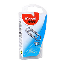 Скрепки Maped, 25 мм, 100 шт, металлик