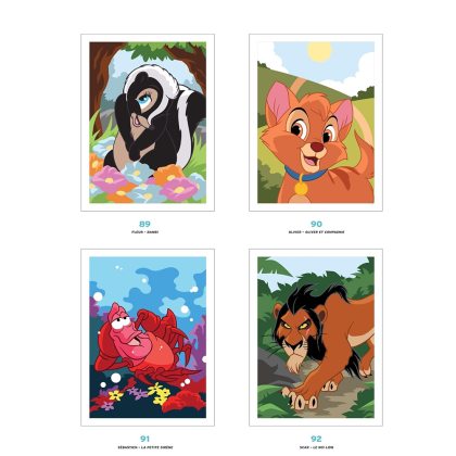 Раскраска по номерам на французском языке "Coloriages mystères Disney - Nature" - 4