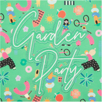 Рюкзак детский "Garden Party", 32 см, полиэстер, зеленый, розовый - 9