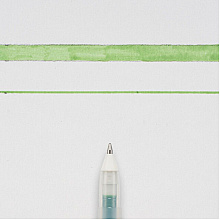 Ручка гелевая "Gelly Roll Glaze", 0.6 мм, прозрачный, стерж. зеленый