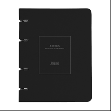 Тетрадь "Notes", A5, 120 листов, клетка, на кольцах, черный