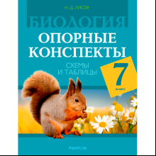 Биология. 7 класс. Опорные конспекты, схемы и таблицы, Лисов Н. Д., Аверсэв