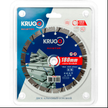 Круг алмазный по бетону Krugo Master, 180х22.23 мм, турбосегментный