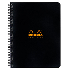 Блокнот "Rhodia", А5+, 80 листов, клетка, черный
