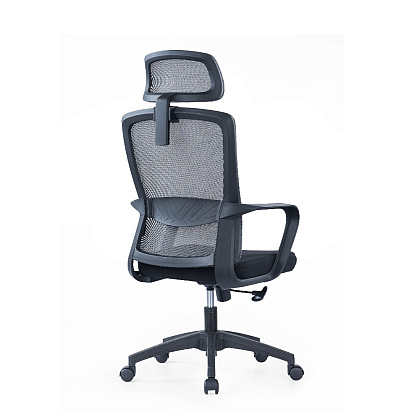 Кресло для руководителя SitZone U-060A, сетка, ткань, черный, пластик - 5