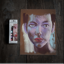 Пастель сухая "À l'écu Half Pastel. Телесные темные", 6 цветов