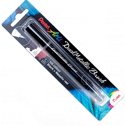 Маркер-кисть "Dual Metallic Brush", черный металлик - 8