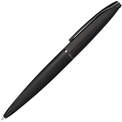 Ручка шариковая автоматическая "Cross ATX Brushed Black", 0.7 мм, черный, стерж. черный
