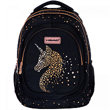 Рюкзак детский Astra "Head Golden Effect Classy Gold", черный, золотой
