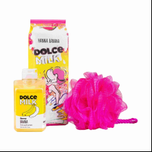 Набор подарочный DOLCE MILK: гель для душа "Ханна Банана" 300 мл, губка для душа