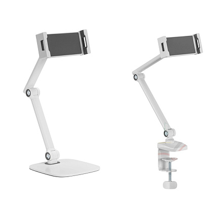 Крепление для планшета (смартфона) Tablet Clamp, белый матовый - 4