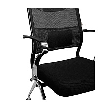 Кресло компьютерное ErgoLife Sit Air M4-290K, ткань, сетка, черный