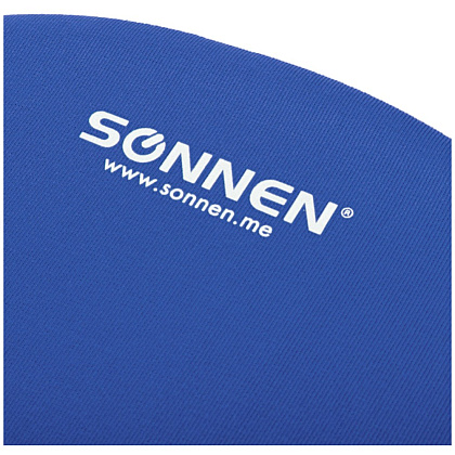 Коврик для мыши "Sonnen", 250х220х20 мм, полиуретан, лайкра, с подушкой под запястье, синий - 5