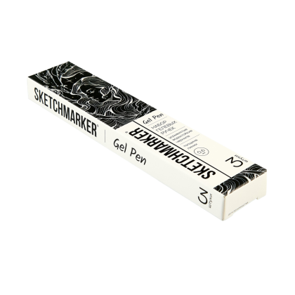 Ручка капиллярная "Sketchmarker", 0.6 мм, 3 шт, белый - 4
