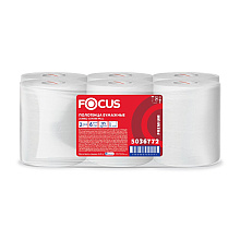 Полотенца бумажные Focus Premium, в рулонах, с центральной вытяжкой, 125 м, 2 слоя, 100% целлюлоза