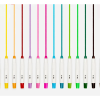 Мелки восковые "Himi Silky Crayon", 24 цвета, ассорти - 2