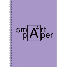 Тетрадь "Smart paper. No 3", А4, 80 листов, клетка, сиреневый