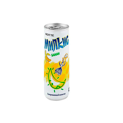 Напиток "Milkis", вкус банана, 0.25 л