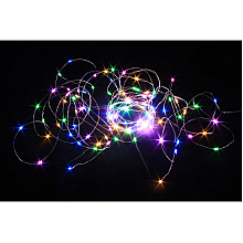 Гирлянда LED "Нить" с насадками "Роса", 5 м, разноцветный
