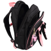 Рюкзак школьный "COMFORT Life Cat fun", черный, розовый - 2