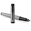 Ручка перьевая Parker "IM Achromatic F317", F, серый, черный, патрон синий - 2