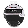 Коврик для мыши "Sonnen", 250х220х20 мм, полиуретан, лайкра, с подушкой под запястье, черный - 5