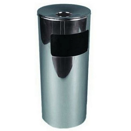 Урна-пепельница "К250НН", 30 л, 602 мм, хром