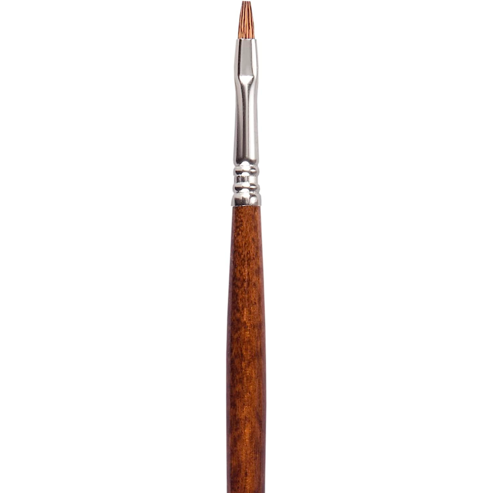 Кисть "Escoda Versatil Brush L/H", синтетика, темно-коричневый, плоская, №4 - 2