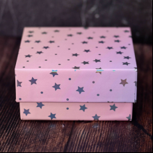 Коробка подарочная "Starry sky pink", 12х12х6 см, картон