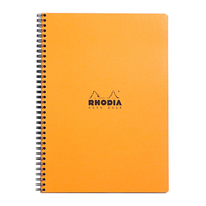 Блокнот "Rhodia", А4+, 80 листов, клетка, оранжевый