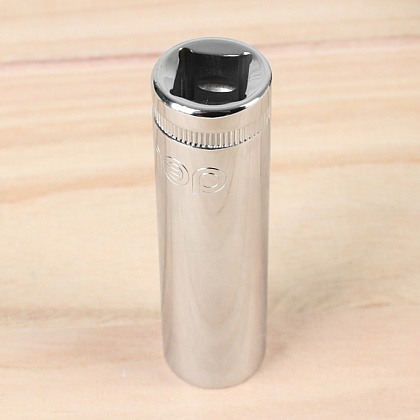 Головка торцевая шестигранная Deli YS EDQ4314 1/2", 14 мм, глубокая, серебристый - 4