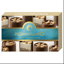 Конфеты шоколадные "Комильфо" 116 г, c кремом и миндалем