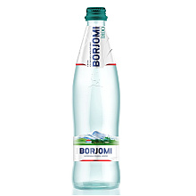 Вода минеральная "Borjomi", газированная, 0.5 л, стекло