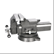 Тиски стальные Deli YS EDL2904Z, поворотные, с наковальней, 4"-100 мм