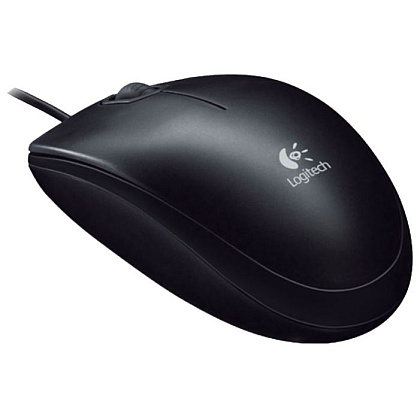 Мышь Logitech "Mouse B100", проводная, 800 dpi, 3 кнопки, черный - 2