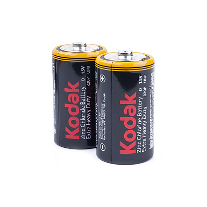 Батарейки солевые "Kodak Extra Heavy Duty D/R20", 2 шт.