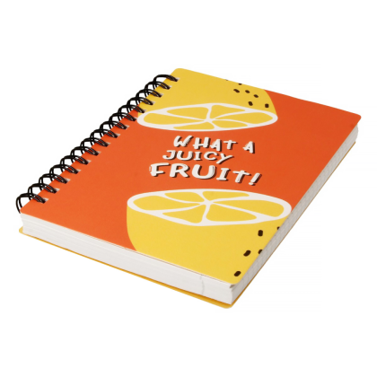 Блокнот "Fruits лимон", А6, 120 листов, в клетку, разноцветный - 2