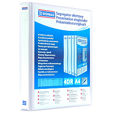 Папка на кольцах "Panorama", 4 кольца, А4, белый